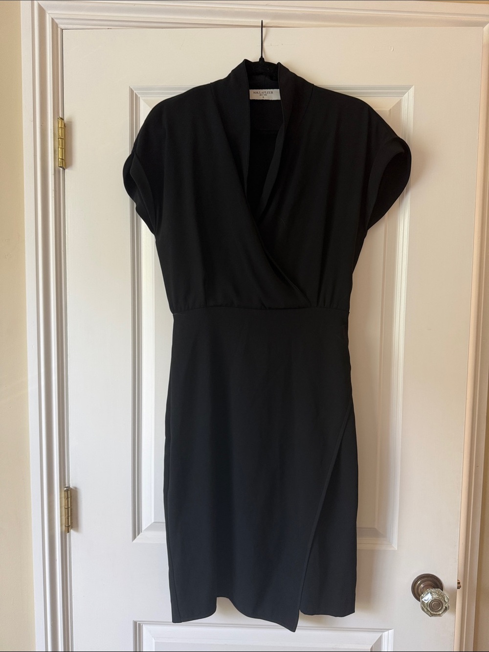 Black Wrap-Style Women's Dress